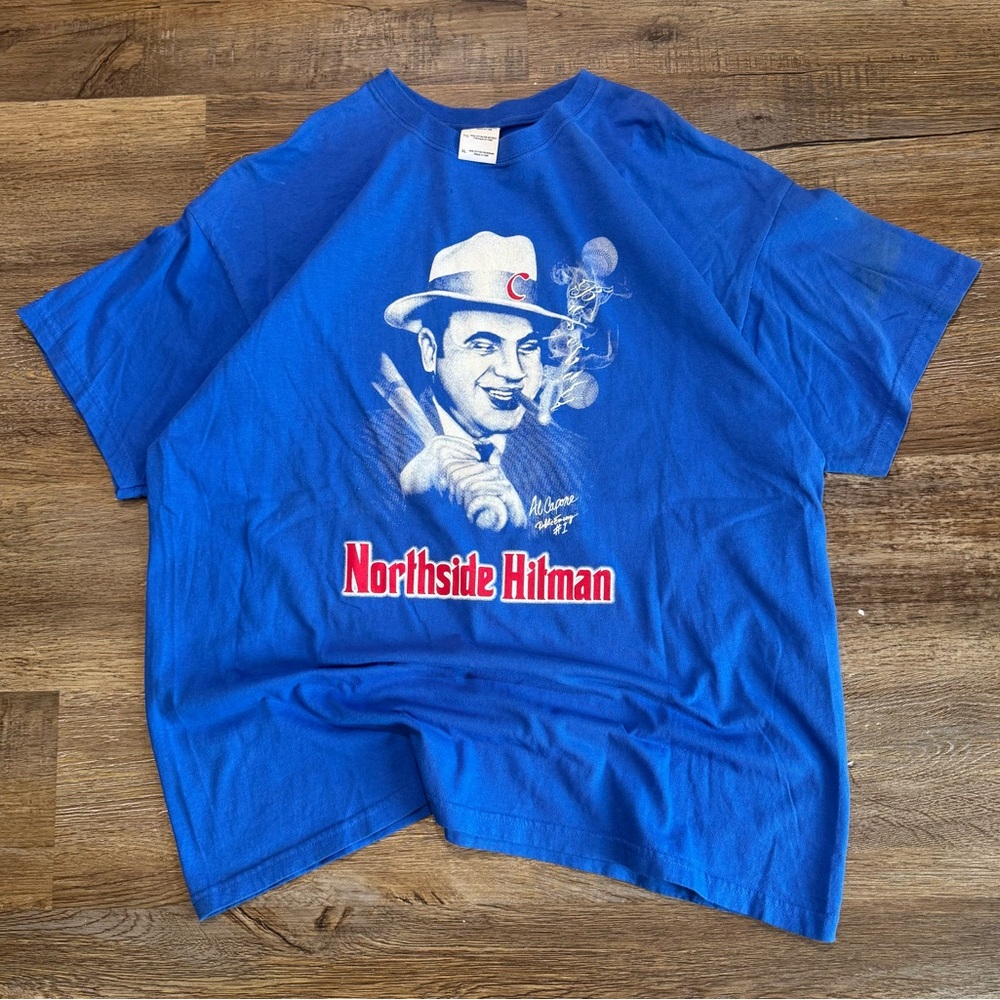 Vintage‎ Al Capone Baseball Cubs T Shirt